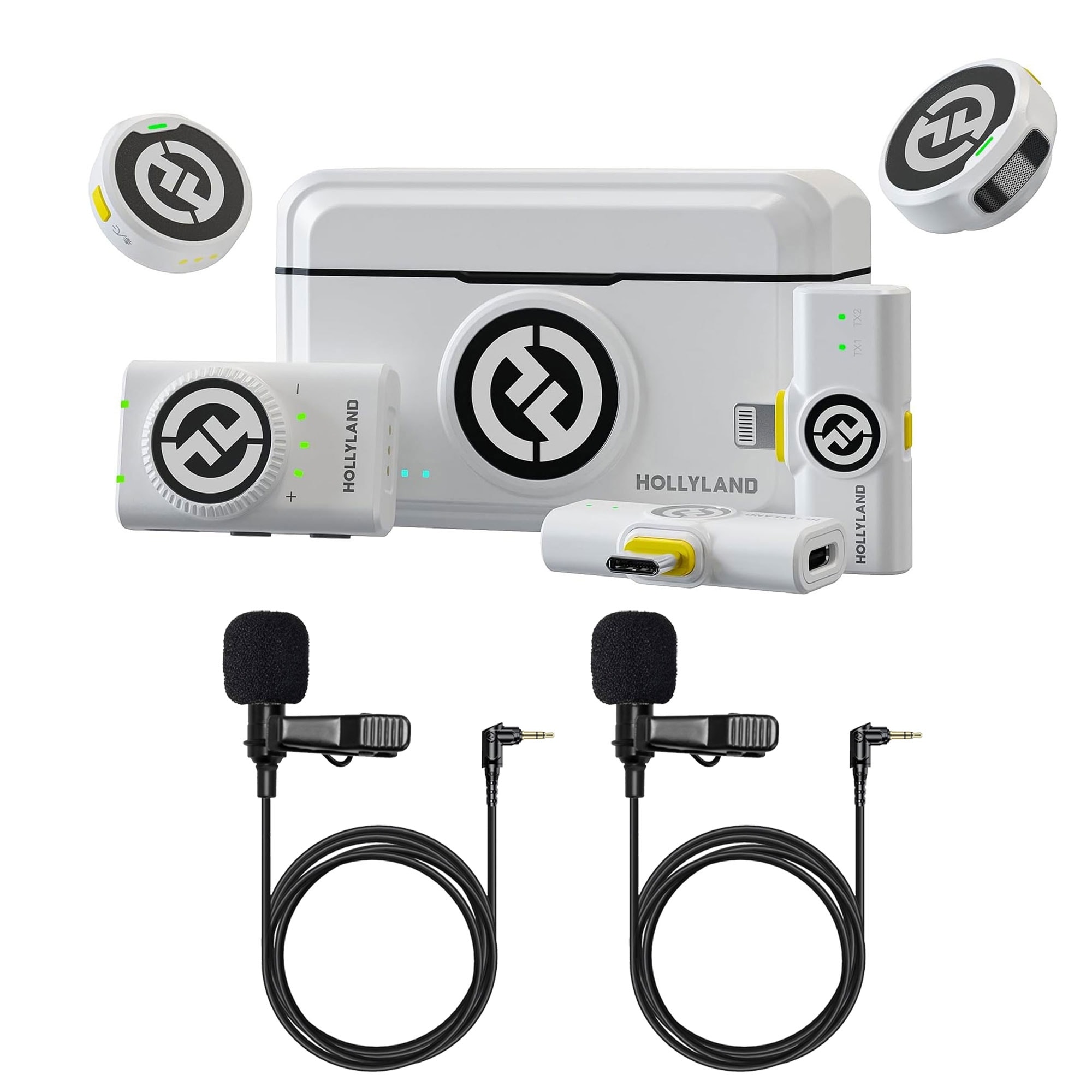 Hollyland LARK M2 DUO 2-Person Wireless Combo Microphone System